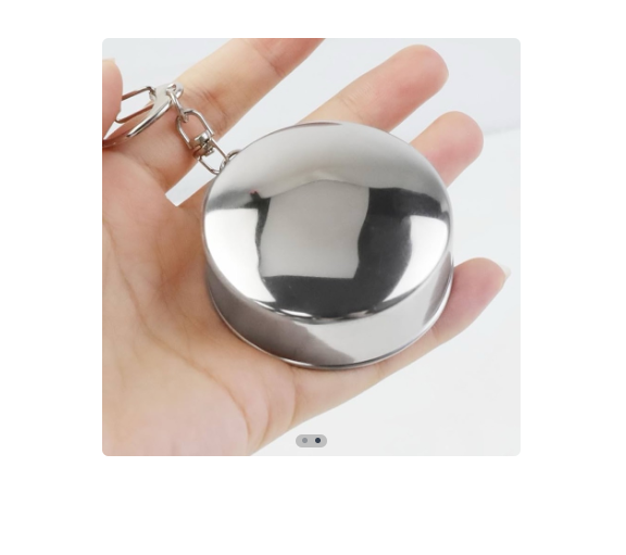 Vaso plegable metálico